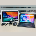Greentel A10 Pro Tablet (4G) | Free Key board, Mouse, Stylus Pen, Pouch | 4GB + 4GB RAM | 128GB ROM | 6000mAh battery | 10.1" Big Display,. 