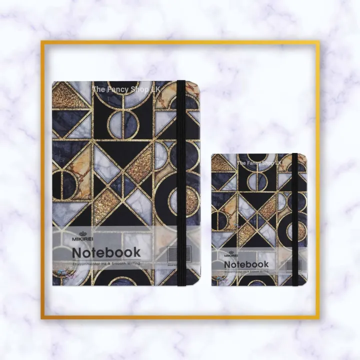 Mikirei%20Notebook%20Hardcover%20A6%20A7%20Autograph%20Diary%20Abstract%20Marble%20Shapes%20Star%20Design%20-%20Image%204