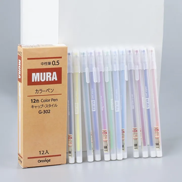 12%20PCS%20Colored%20gel%20pens%20set%20Kawaii%20blue%200.5%20mm%20ballpoint%20pen%20for%20journal%20Cute%20School%20supplies%20Korean%20stationery%20-%20Image%205