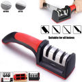 Professional 3-Stage Knife Sharpener Manual Kitchen Knife Sharpening Tool For all Knives. 