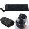 Flexible Keyboard USB Foldable Flexible Silicone Keyboard Dust And Waterproof. 
