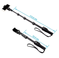 Yunteng YT 1288 Bluetooth Selfie Stick – Black, with Remote. 