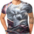 Colourful Painting Cat 3D Printed Men's T Shirts Summer Fashion Oversize Short Sleeve Cute Animal Tees Boys Girls Tops Clothes. 