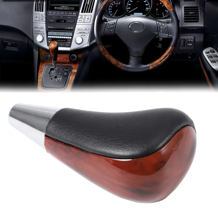 Wood%20Grain%20Car%20Gear%20Shift%20Knob%20for%20/%20Fortuner%20Crown%20Lever%20Shifter%20Stick%20Black%20-%20Image%204