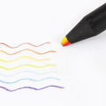 1pc 7Color Gradient Rainbow Color Pencils Black Wood Painting Crayon Multicolored Pencils Adults Kids Children Art Drawing Coloring Sketching Stationery. 