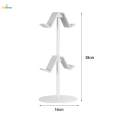 Game Controller Holder Stable Base Headset Hanger for Gaming Headset 2 Tier White. 