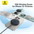 Baseus Simple Mini4 Magnetic Fast Charger with Charging Stand 15W. 