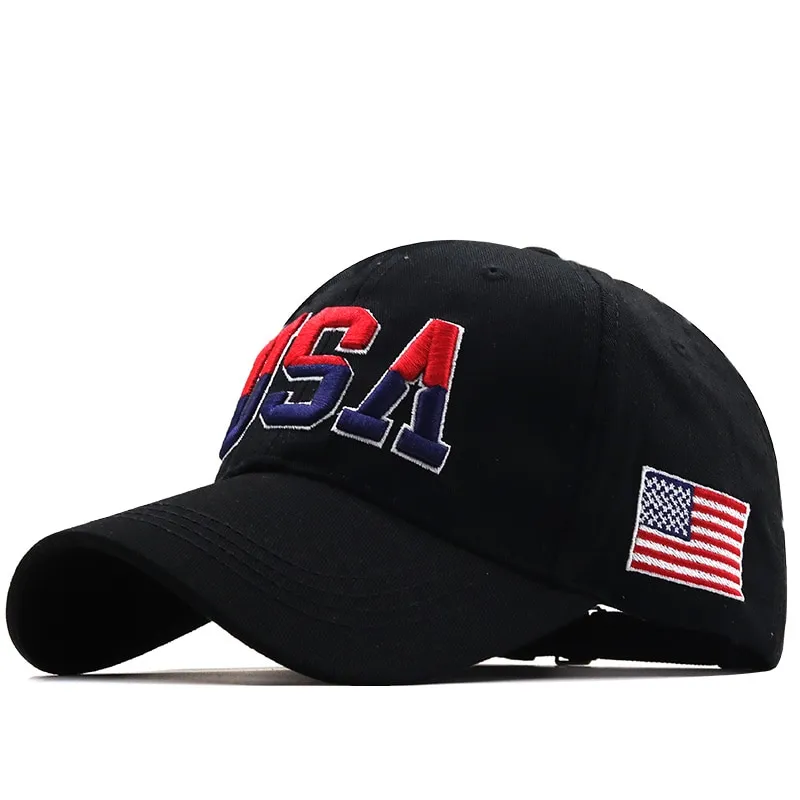 Ball caps with american flag online