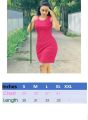 Sleeveless Cotton Short Tight Frock for Women – Comfortable and Trendy. 
