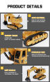 Remote Control JCP Excavator, Construction Vehicle Toy Truck, Model Engineering Bulldozer. 