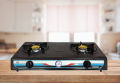 Double Gas Cooker - Steel Double Burner Gas Cooker. 