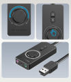 Vention USB External Sound Card USB to 3.5mm Audio Adapter USB to Earphone Microphone for Macbook Computer Laptop PS4 Sound Card. 