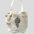 Tote Bag Zipper Lining Cotton Canvas Amuredi Class University Student Casual Large Capacity Comfortable Travel Eco Friendly Shoulder White Bag. 