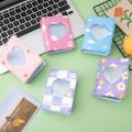 3 Inch 40 Bags Cartoon Heart Hollow Out Photo Album Polaroid Storage Box Card Collection Book Pvc Photo Card Holder. 