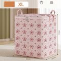 New With Handle Clothes Storage Bins Foldable Large Capacity Quilt Storage Bag Dust-Proof Clothes Organizer Closet Storage Box for Home. 