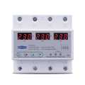 TOMZN 63A 3 Phase Voltage Relay 380V Voltmeter Ammeter over and Under Voltage Monitor Relays Protector Adjust Current 63A Digital Power Guard (3 Phase) Custom Programable. 