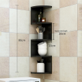 Wall Mounted Corner Storage Rack Classic Wall Rack 5 Layers,A. 