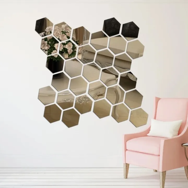 6/12PCs%20Hexagonal%20Diy%203D%20Mirror%20Wall%20Stickers%20Restaurant%20Aisle%20Floor%20Personality%20Decorative%20Mirror%20Paste%20Living%20Room%20Sticker%20-%20Image%204