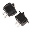 10Pcs /Lot KCD1/KCD7 Oval Rocker Switch 2 Pins 2 Gears Electric Kettle Rocker Power Switch ON-OFF Boat Shape Switch HIUOI. 