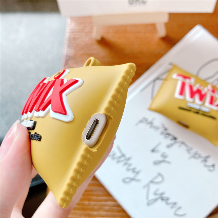 Cartoon%20Twix%20Mike%20Chocolate%20Cookie%20Bars%20Wireless%20Bluetooth%20Earphone%20Case%20For%20Pro%202%201%20Cute%203d%20Soft%20Silicon%20Headset%20Cover%20-%20Image%205