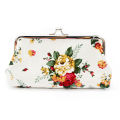New Women Flower Printed Coin Wallet Handbag Canvas Coin Purses Money Card Holder Wallet Pouch Lipstick Earphone Key Bags. 