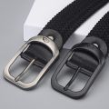 【HUT】 Men's Belt Casual Woven Elastic Belt Outdoor Sports Women's Belt Climbing Work Belt Jeans Suit Pants Men's And Women's Universal. 