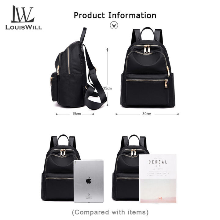 LouisWill%20Women%20Backpacks%20Shoulder%20Bags%20Korean%20Style%20Travel%20Bags%20Waterproof%20Oxford%20-%20Image%203