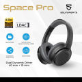 Soundpeats Space Pro Over Ear Headset 151H Playtime Headphones Wireless Earphones ANC Gaming Headphone BT5.4 Wireless Earphones. 