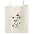 Cutie Cat Tote Bag for Girls - Adorable Eco-Friendly Bag. 