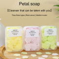 Soap Piece Travel Portable Hand Washing Piece Student Soap Paper Disposable Petal Soap Piece. 