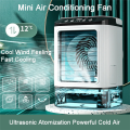 Portable Air Conditioner Portable Fan Dual Ultrasonic Atomization Speed Mute Air Cooler. 