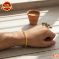 Gold Flat Bismark Bracelet Chain Stylish Golden Men Designs Guaranteed Love Necklace Plated Stylish Boy Design Gift TR-MB. 