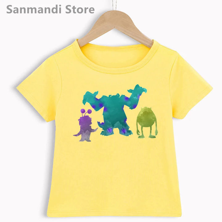 Fashion%20Summer%20Funny%20Kids%20Clothes%20Monster%20Cartoon%20Print%20Tshirt%20Girls/Boys%20Kawaii%20Children%20Clothing%203-13%20Years%20Toddler%20T%20Shirt%20-%20Image%203