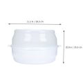 Baby Bottle Sterilizer Box Pacifier Storage Case Microwave Steam Container Dryer Holder. 