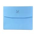 5Pcs Expanding File Folder Smile Pattern Letter A4 Paper Pockets Accordion Document Organizer With Closure. 