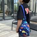 Unicorn Dinosaur Pattern Chest Baby Bags Sling Bag For Boy Girl Preschool Travel Baby Bags. 