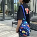 Unicorn Dinosaur Pattern Chest Baby Bags Sling Bag For Boy Girl Preschool Travel Baby Bags. 