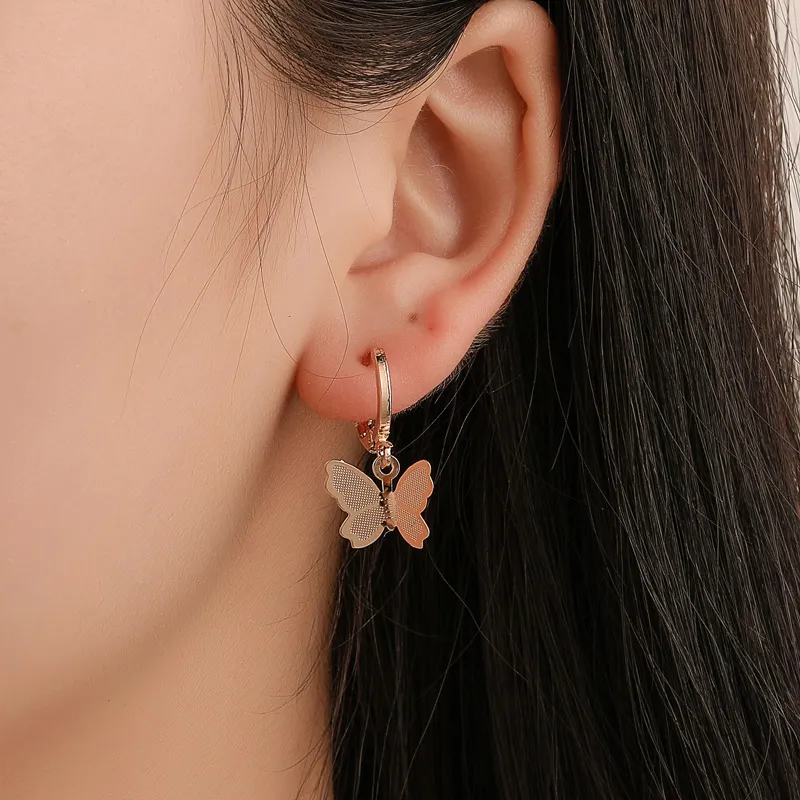 Simple butterfly earrings discount