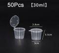 【SkinHorizon】50Pcs/lot 30 35ml Disposable plastic portable sauce box Sealed soy sauce ketchup seasoning box travel barbecue seasoning cup YJN. 