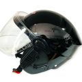 Black shine Half Helmet. 