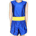 Kids Boxing Training Uniform Children Mauy Thai Outfit Cotton Blending Perfect Blue Elastic Waist Comfortable for Competition. 