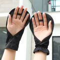 Women's Driving Sun Protection Gloves Ice Silk Full Coverage Finger Sleeve Loose Breathable UV Protection Sleeves. 