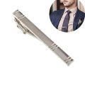 【wenfangdianpu】Formal Men's Fashion Alloy Metal Silver Simple Necktie Tie Pin Bar Clasp Clip. 