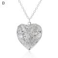 Charm Necklace Beautiful Heart Shape Photo Locket Necklace. 