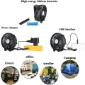 Rechargeable Portable Mini Fan With 3 Speed Settings. 