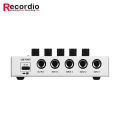 Gax-Mx4 4 Channels Stereo Mixer Line Mono Audio Mixer With Mini Sound Mixer. 