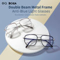 OQ BOGA 4 Styles Unisex Fashion Anti Blue Light Proof Radiation Computer Glasses Women Men Eye Protection Irregular Frame Full Rim Eyewear. 