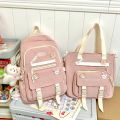Korean School Backpack for Girls Children Teenager Multi Pocket Students Backpack Nylon Women Shoulder Book Bag Laptop Rucksack. 
