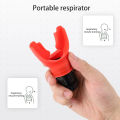 Oufeiton Body Contour Improvement Tool Breathing Trainer for Stronger Lungs Oral Muscles Adjustable Resistance for Men Women Improve Lung Capacity Abdominal Breathing Training Equipment for Better Health. 