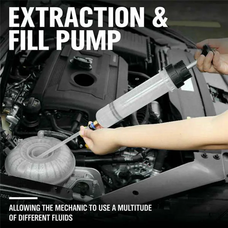 RQ^Car Oil Fluid Extractor Siphon Pump Brake Fluid Fluid Syringe Pump